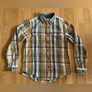 Outerknown Men’s Blanket Shirt L Leo Plaid